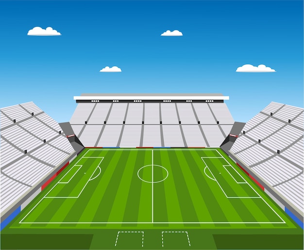 Vector football soccer stadium vector