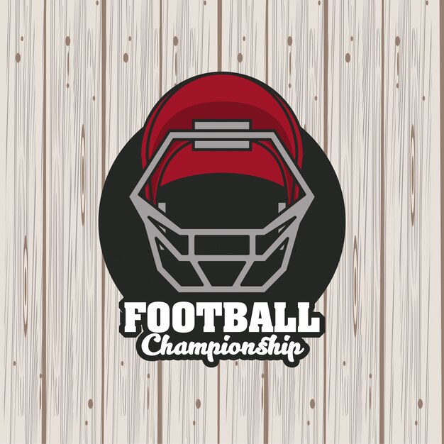 Vector football sport championship tournament emblem