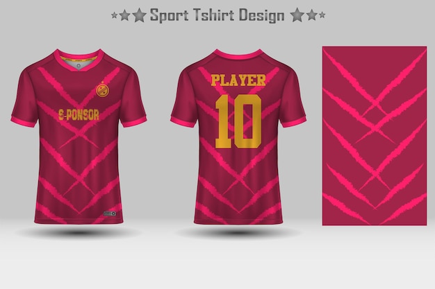 Football sport jersey mockup abstract geometric pattern tshirt design