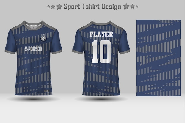 Football sport jersey mockup abstract geometric pattern tshirt design