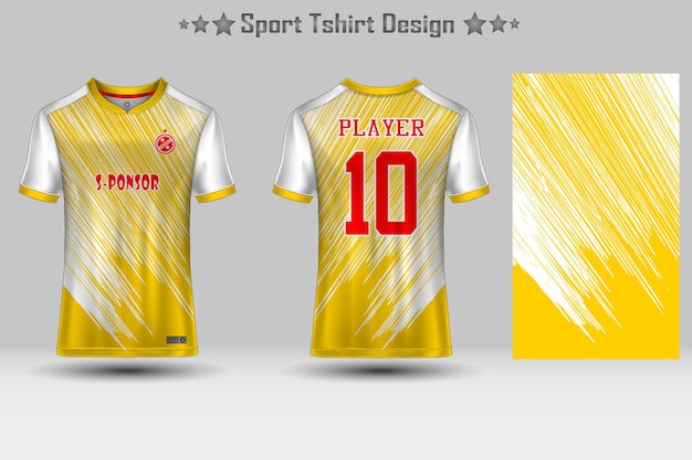 Football sport jersey mockup abstract geometric pattern tshirt design