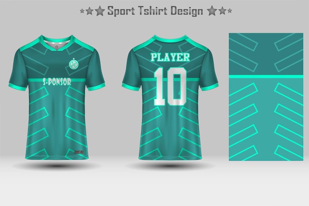 Football sport jersey mockup abstract geometric pattern tshirt design