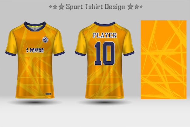 Football sport jersey mockup abstract geometric pattern tshirt design