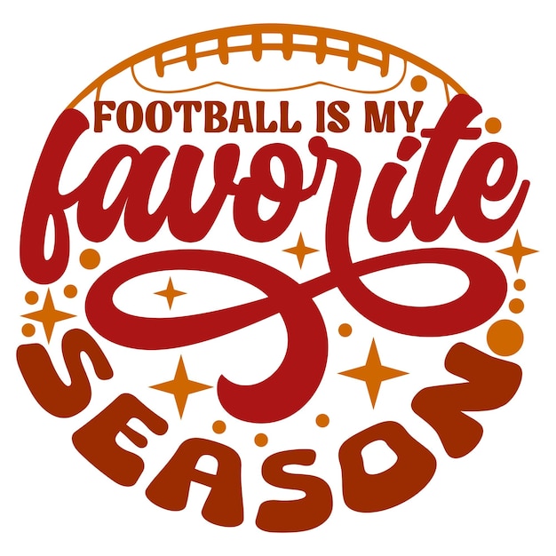 Football SVG Retro Design File Digital Download