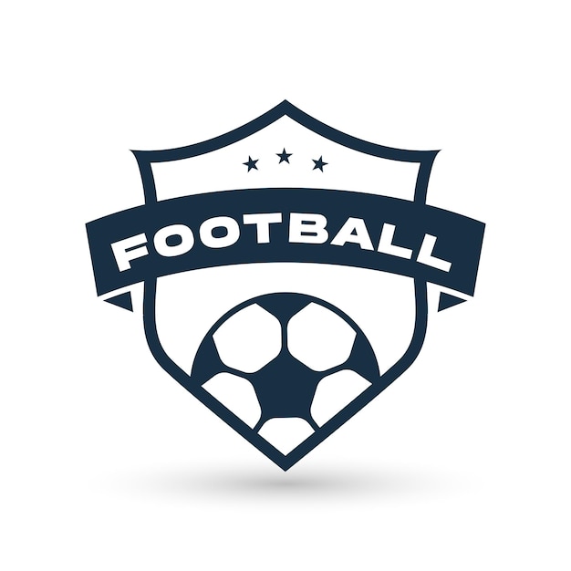 Football team or club badges flat labels logo design