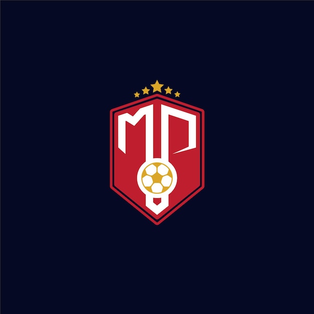Premium Vector | Football team logo background