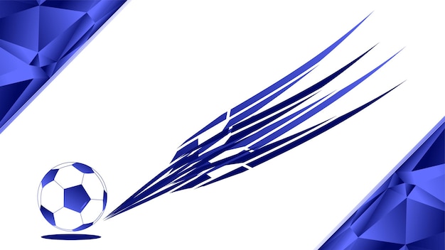 Вектор Футбольный шаблон фона белый синий современный дизайн векторная иллюстрация