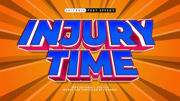 football text effect injury time