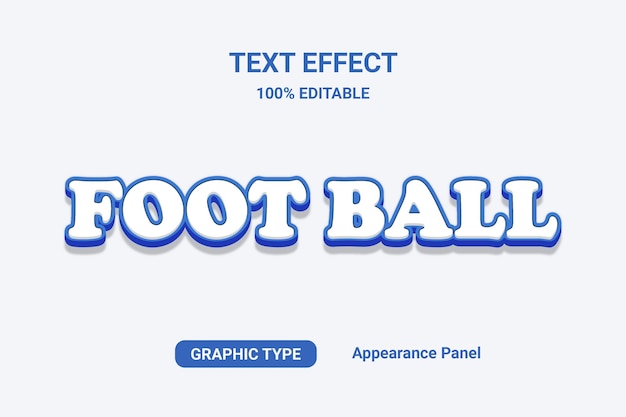 football text effect