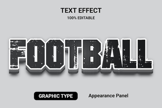 Football text effect