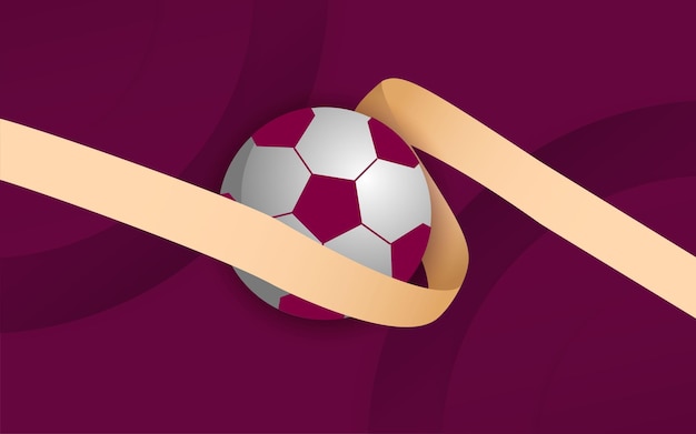 Torneo di calcio 2022 qatar background design