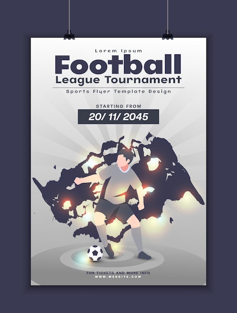 Football tournament flyer