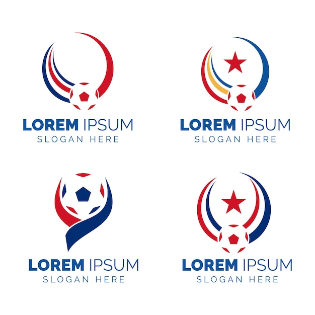 Football tournament logo template design