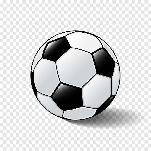 Vector football on transparent background