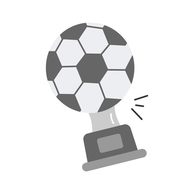트렌디한 스타일의 축구 트로피 아이콘