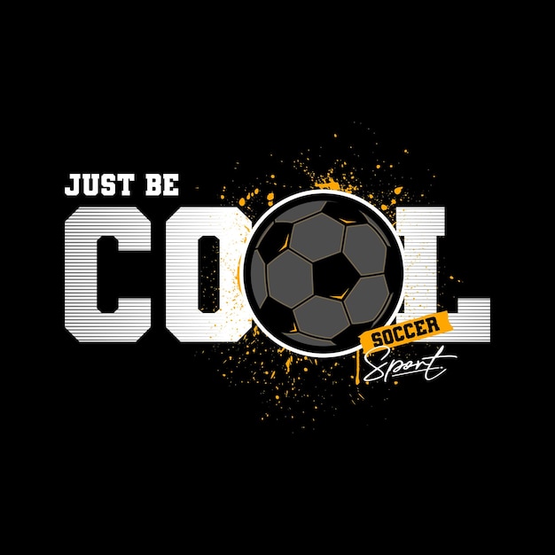 Football typography vector style