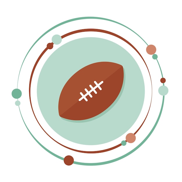 Vector football vector illustration graphic sports icon symbol