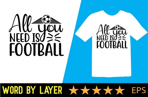 Football vector t-shirt design