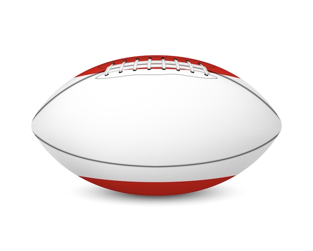 Vector football with flag of austria, isolated on white background.