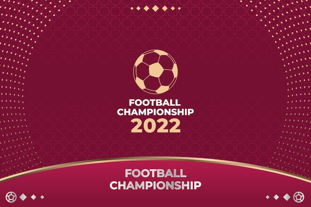 Football World Cup 2022 Background Vector