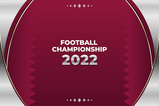 Vector football world cup 2022 background vector