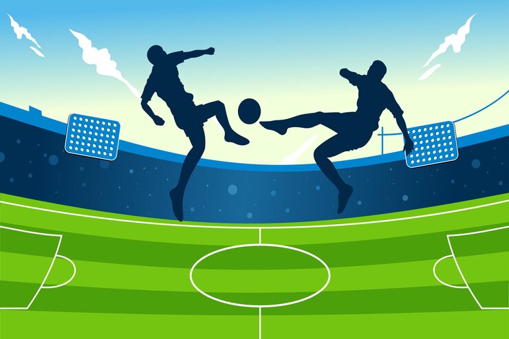 Football world cup background for banner soccer championship 2022 in qatar