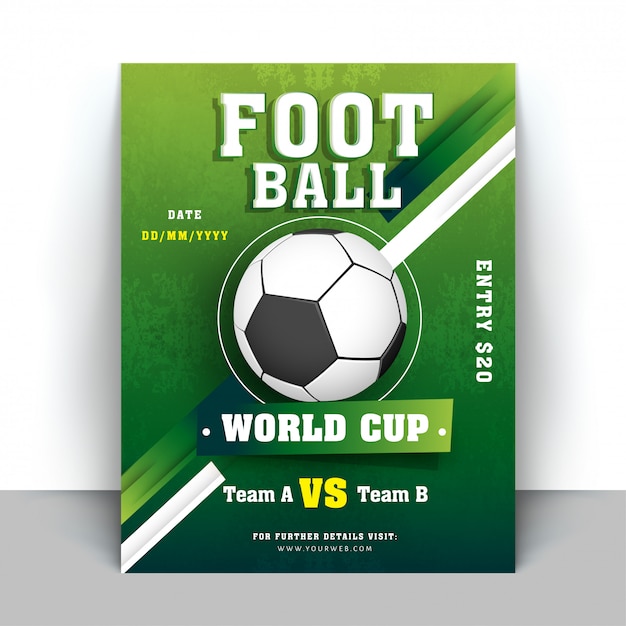 Football World Cup flyer 