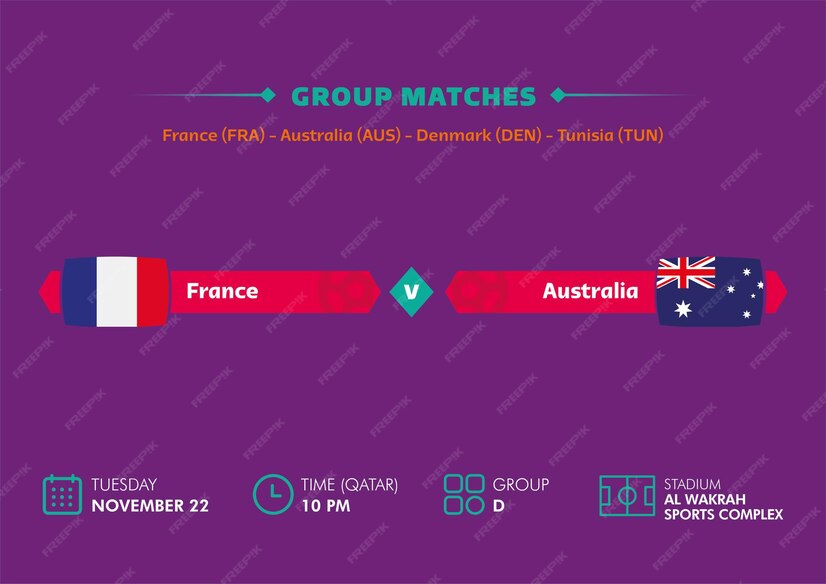 Premium Vector Football world cup, qatar 2022. match schedule of