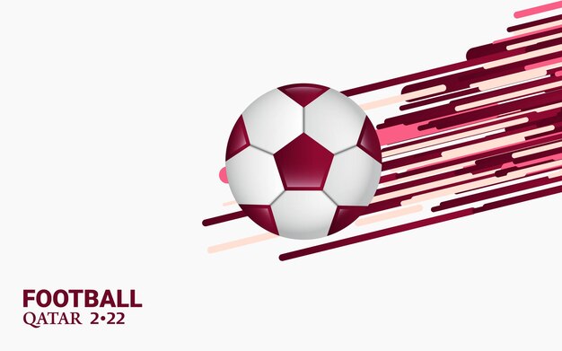 Football Worldcup Qatar 2022 Abstract Soccer Background Template