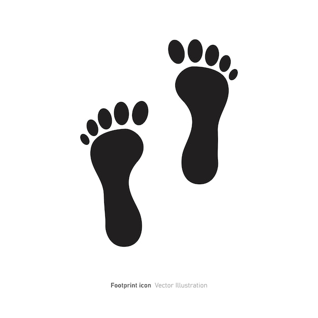 Footprint icon design vector illustration