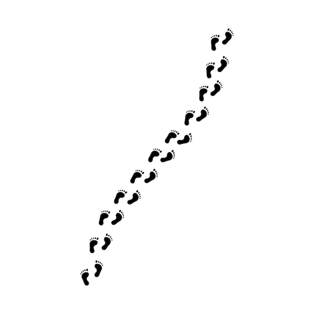 Icona dell'impronta. eps vettoriale 10. isolato su sfondo bianco.