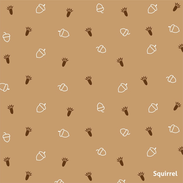 Footprint of Squirrel wallpaper