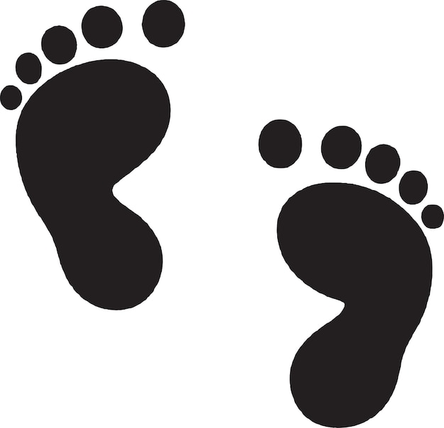 Footprint Vector Graphics for Crime Scene and Investigation Themes