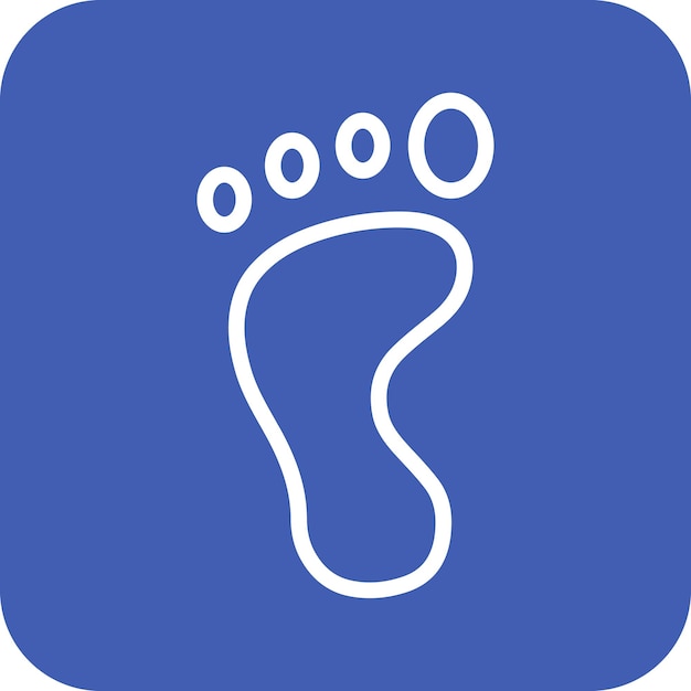 Footprint vector icoontje illustratie van de geschiedenis icoonset