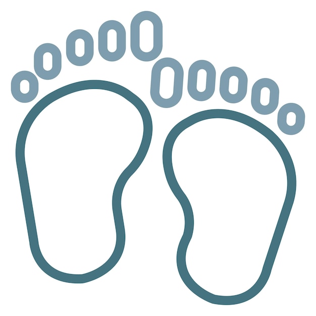 Vector footsteps icon vector image can be used for hajj pilgrimage
