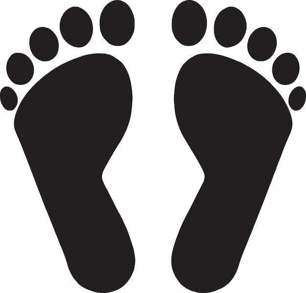 Footwear fascination feet vector icon logo design