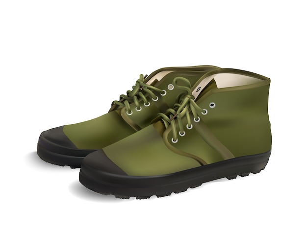 Vector footwear for hiking