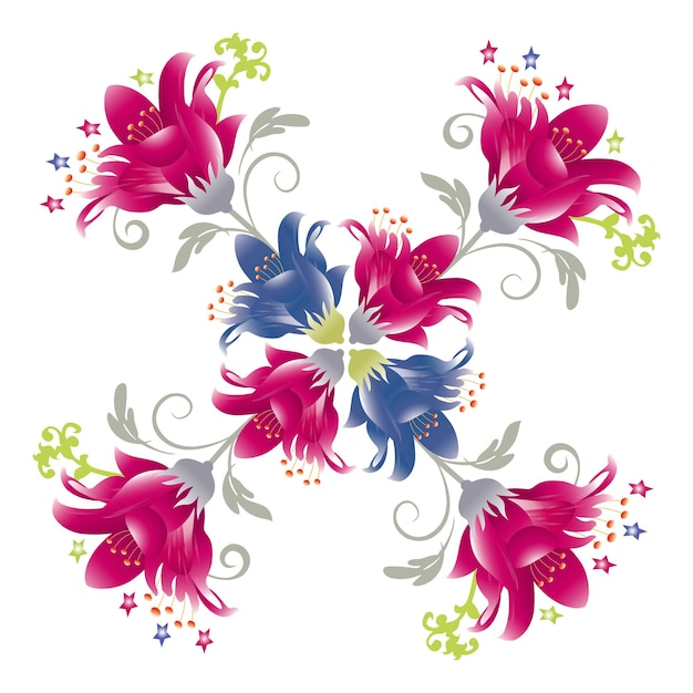 Vector foral flower