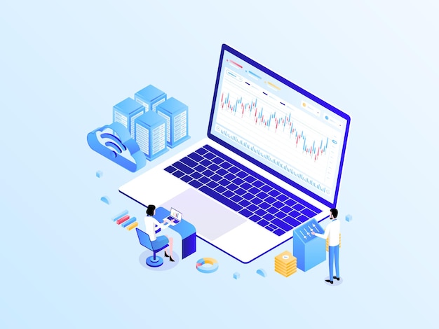 Foreign currency isometric light gradient illustration. suitable for mobile app, website, banner, diagrams, infographics, and other graphic assets.