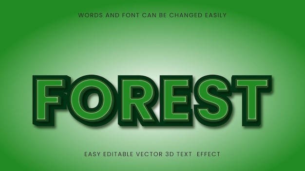 Forest 3d text style