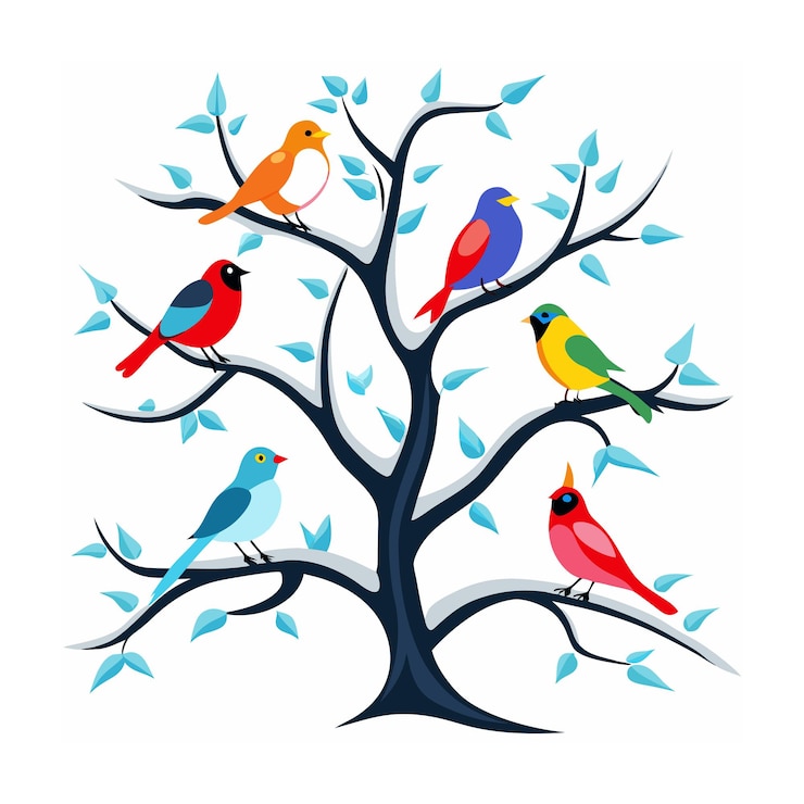 Vector forest animal vector illustration