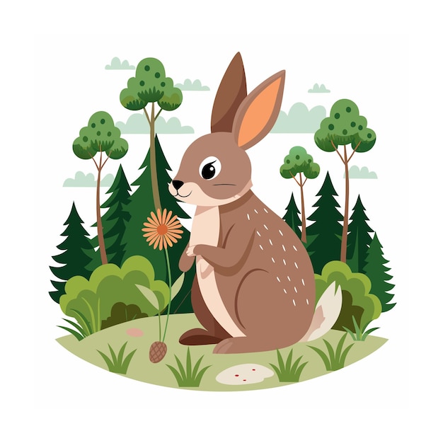 forest animal vector illustration