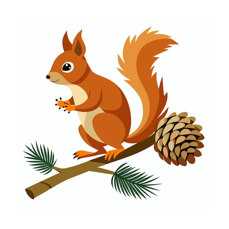 Vector forest animal vector illustration