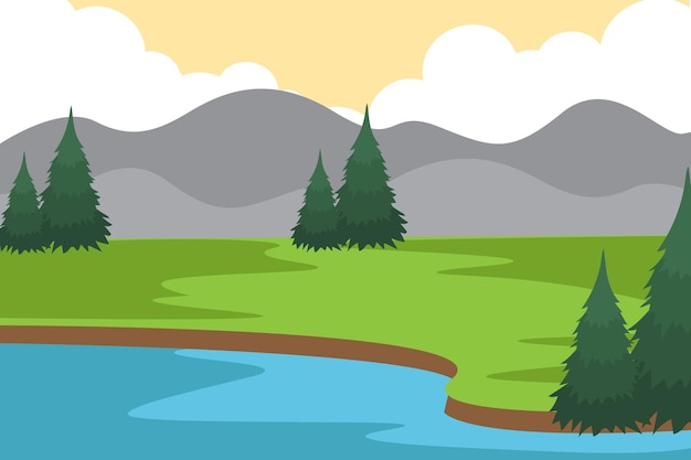 Vector forest background 106