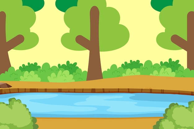 Vector forest background 10