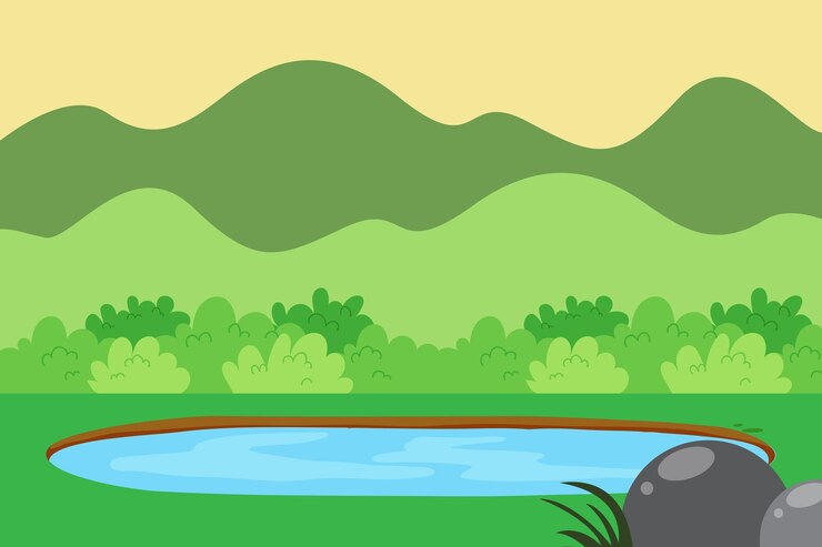 Vector forest background 110