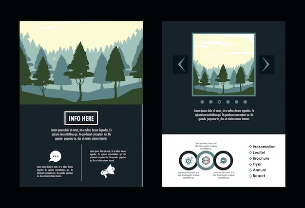 Forest brochure infographic