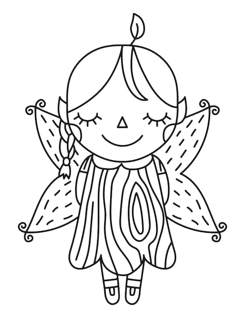 Forest fairy vector illustration