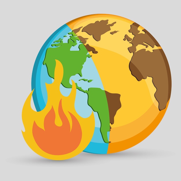 Forest fire icon