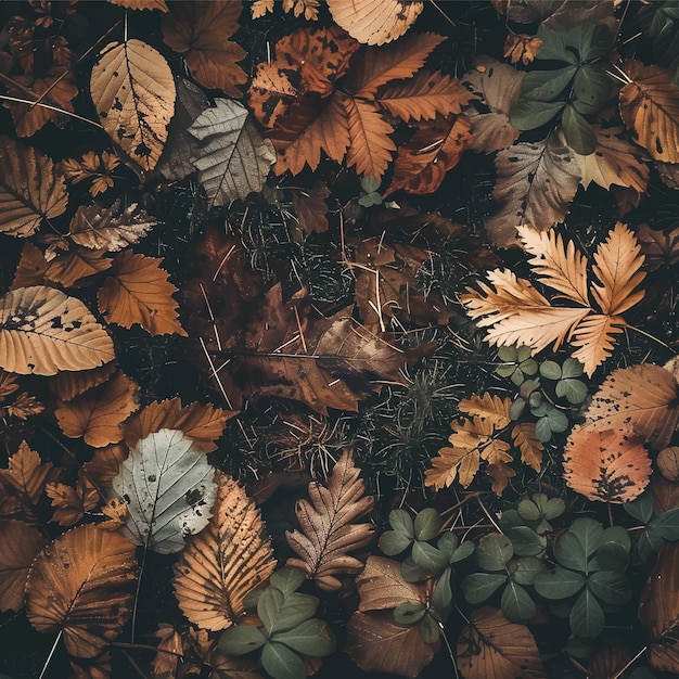 Vector forest floor poster background light with brown earth tone palette simple minimal open in middle